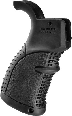 Рукоятка пистолетная FAB Defense прорезиненная для AR15, ц:black, 24100066